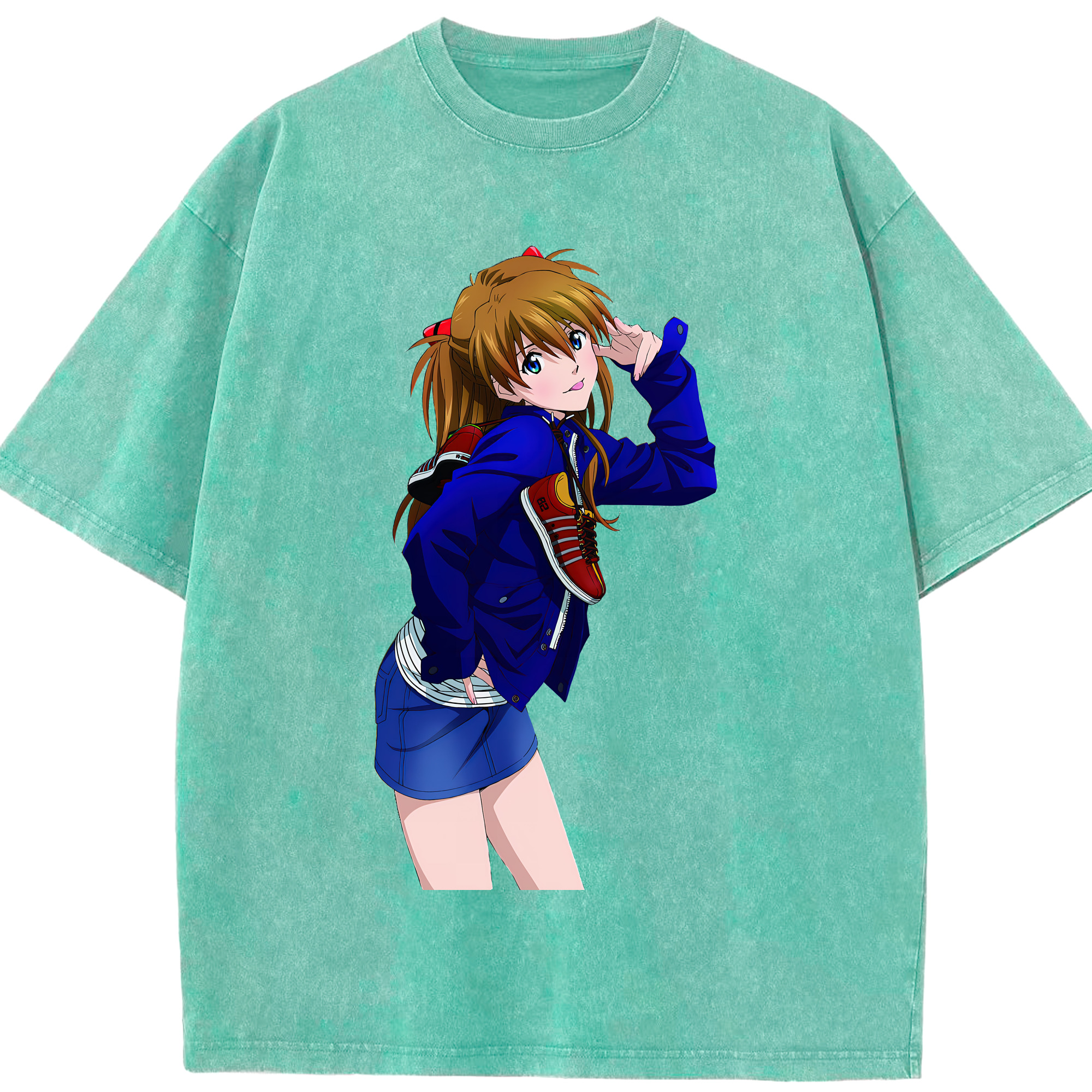 （画像用） EVA 新世紀エヴァンゲリオン 綿100% ヴィンテージ風 半袖Tシャツ（フロントプリント）